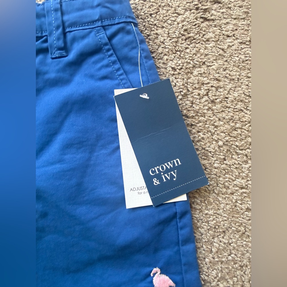 Crown & Ivy Vibrant Blue Shorts Boys Size 8 NWT - Picture 3 of 4